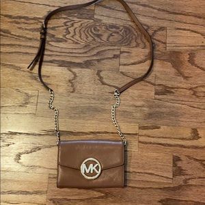 michael kors small crossbody bag, lightly used